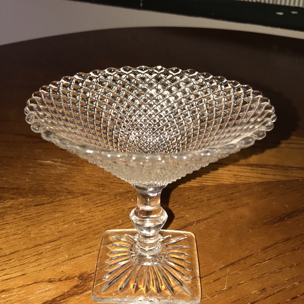 Antique glass Candy dish